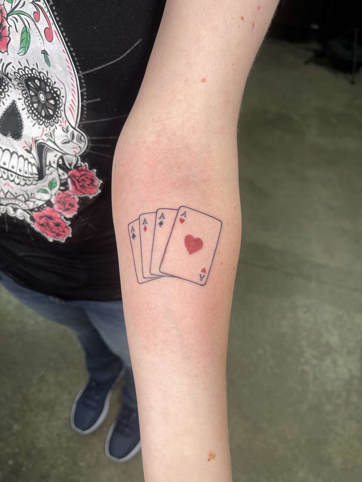 Playing cards tattoo