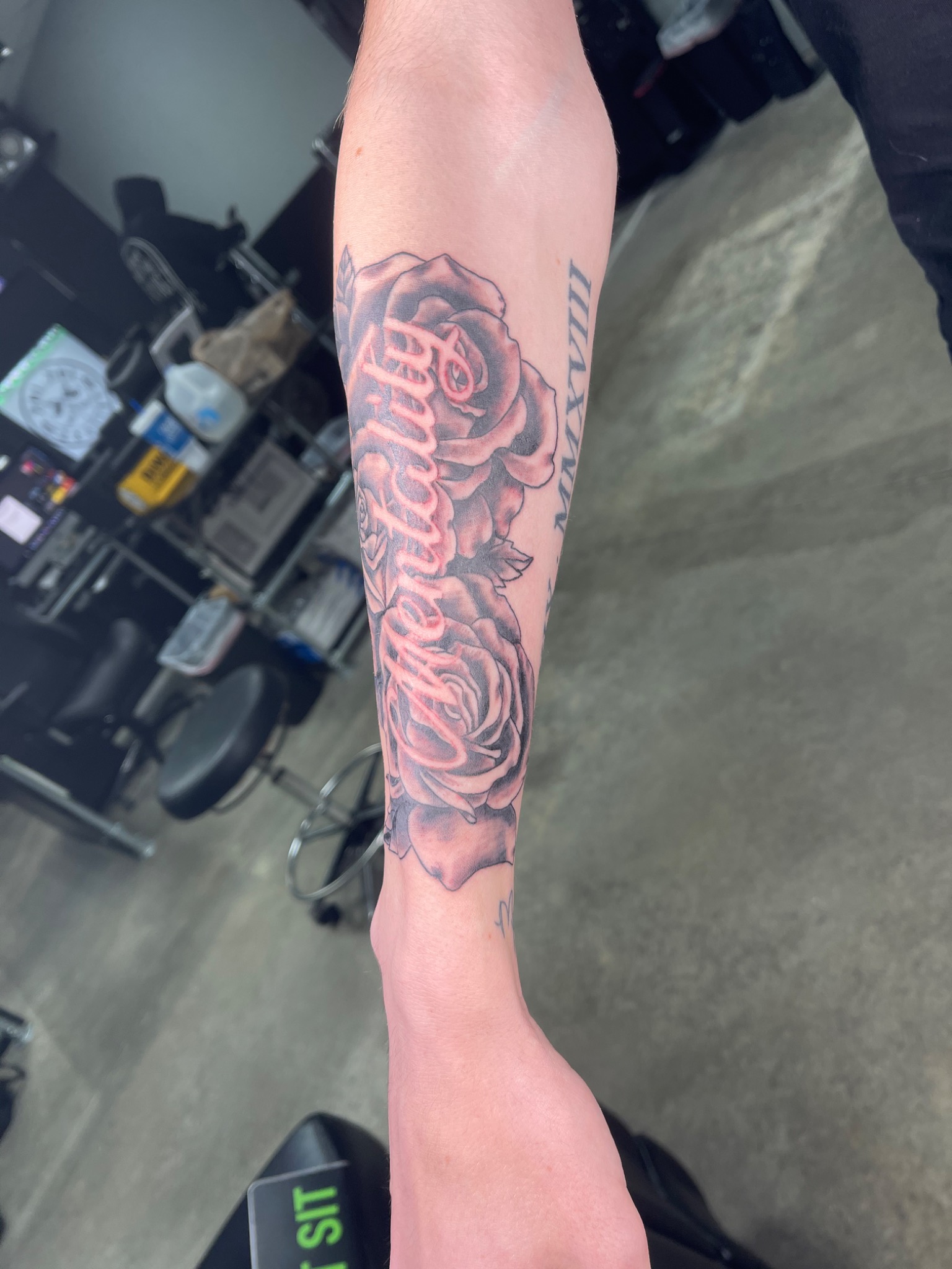Recovered tattoo view