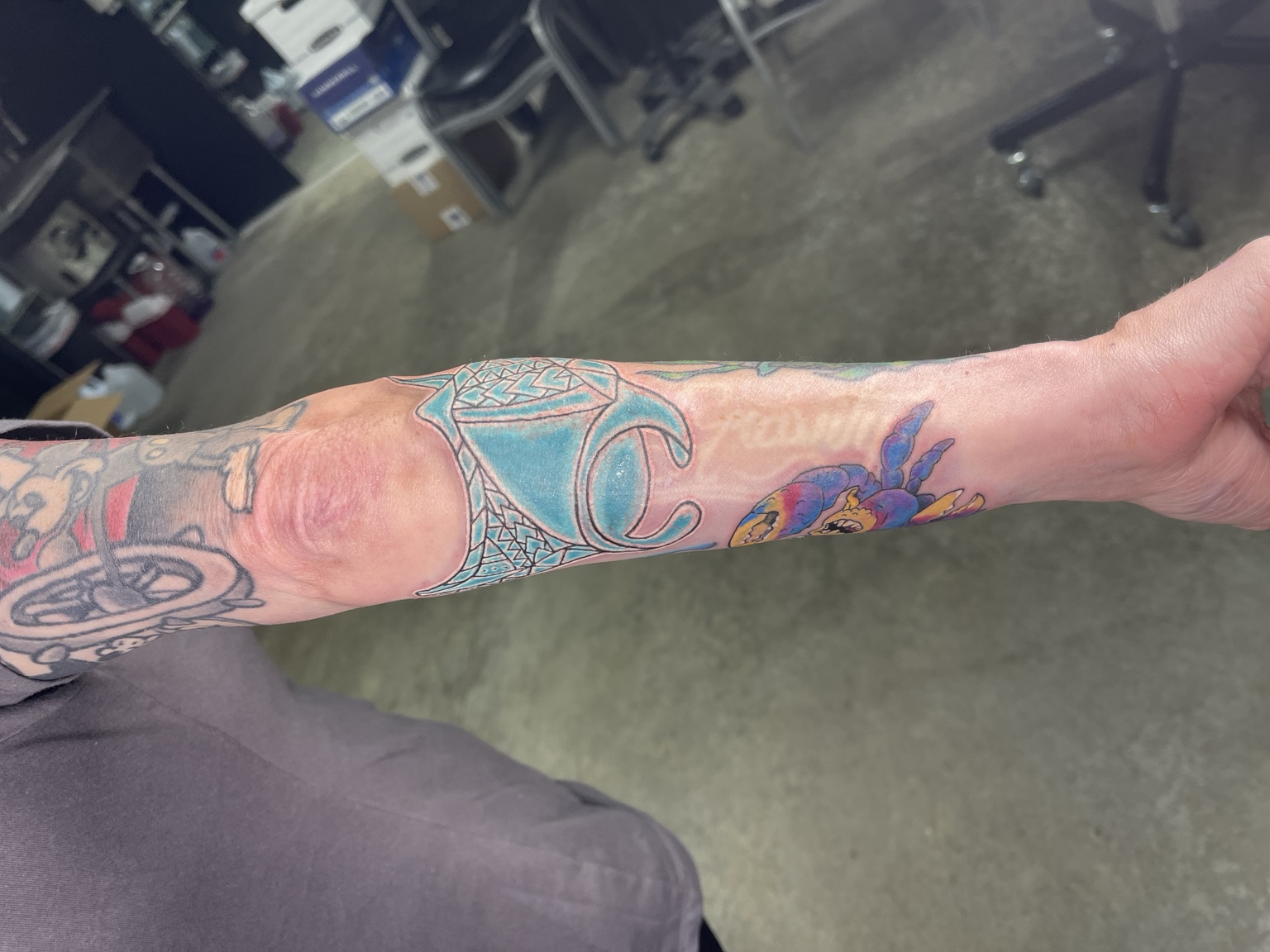 Recovered tattoo view