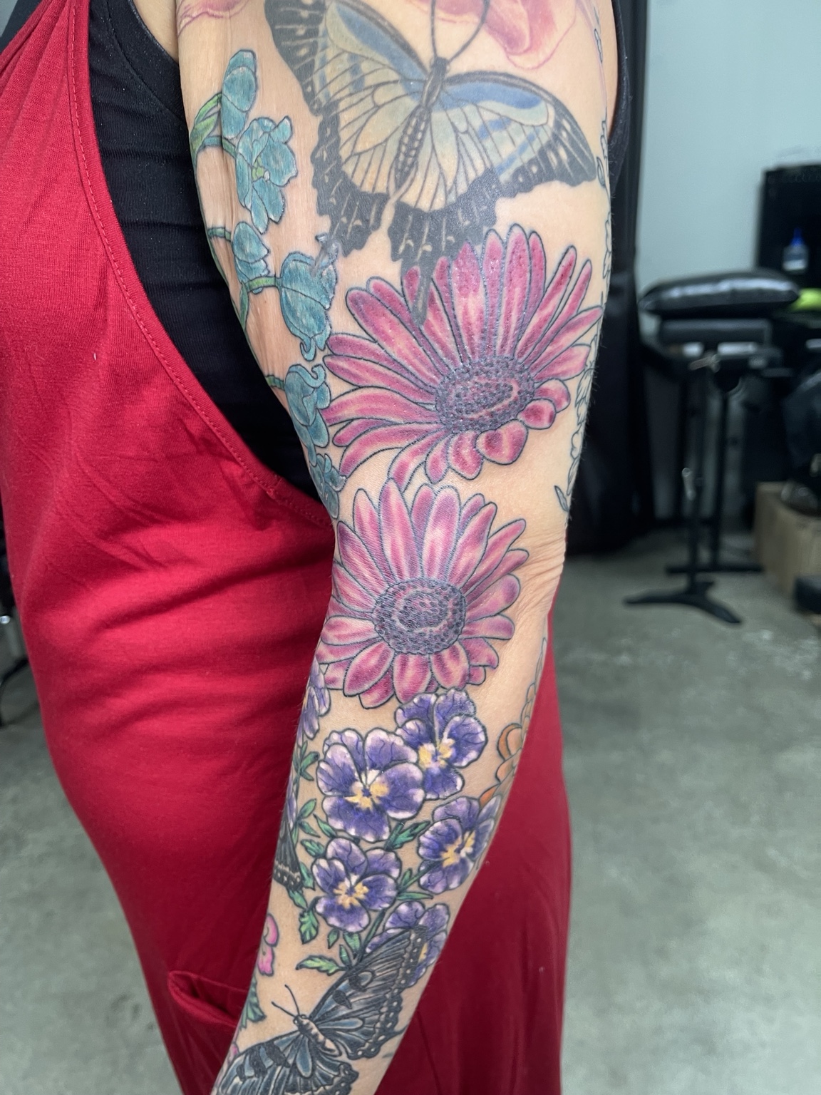 Floral arm project view six