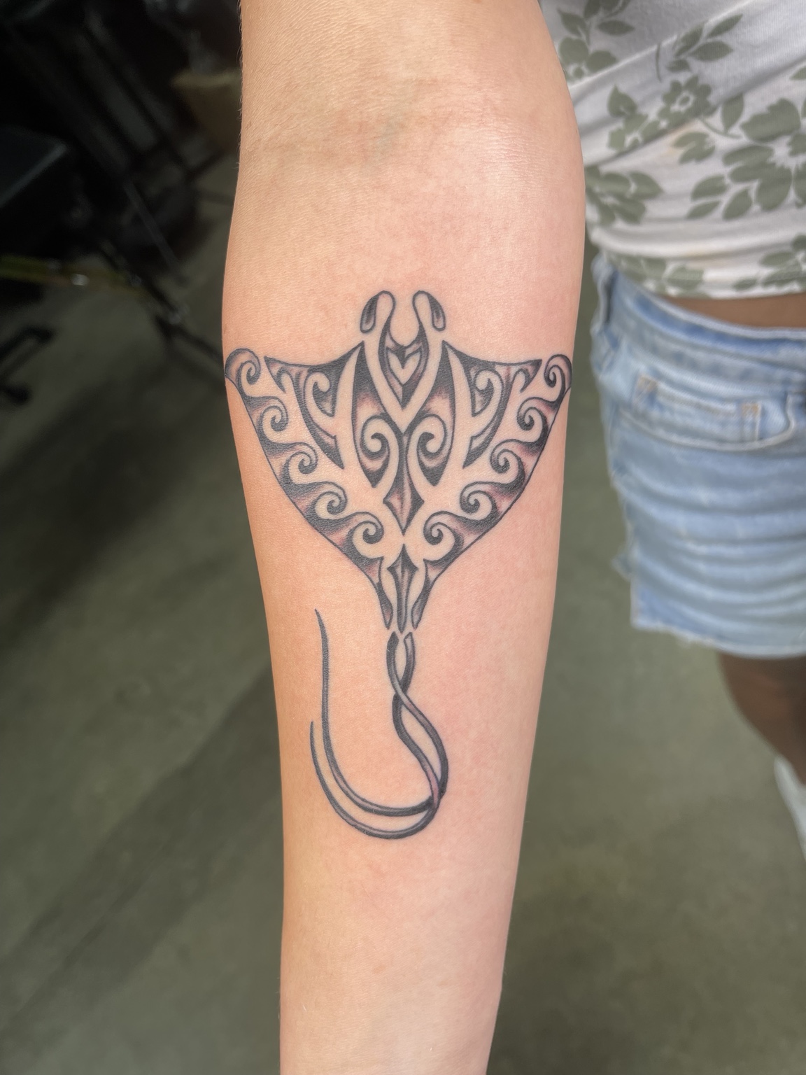 Recovered tattoo view