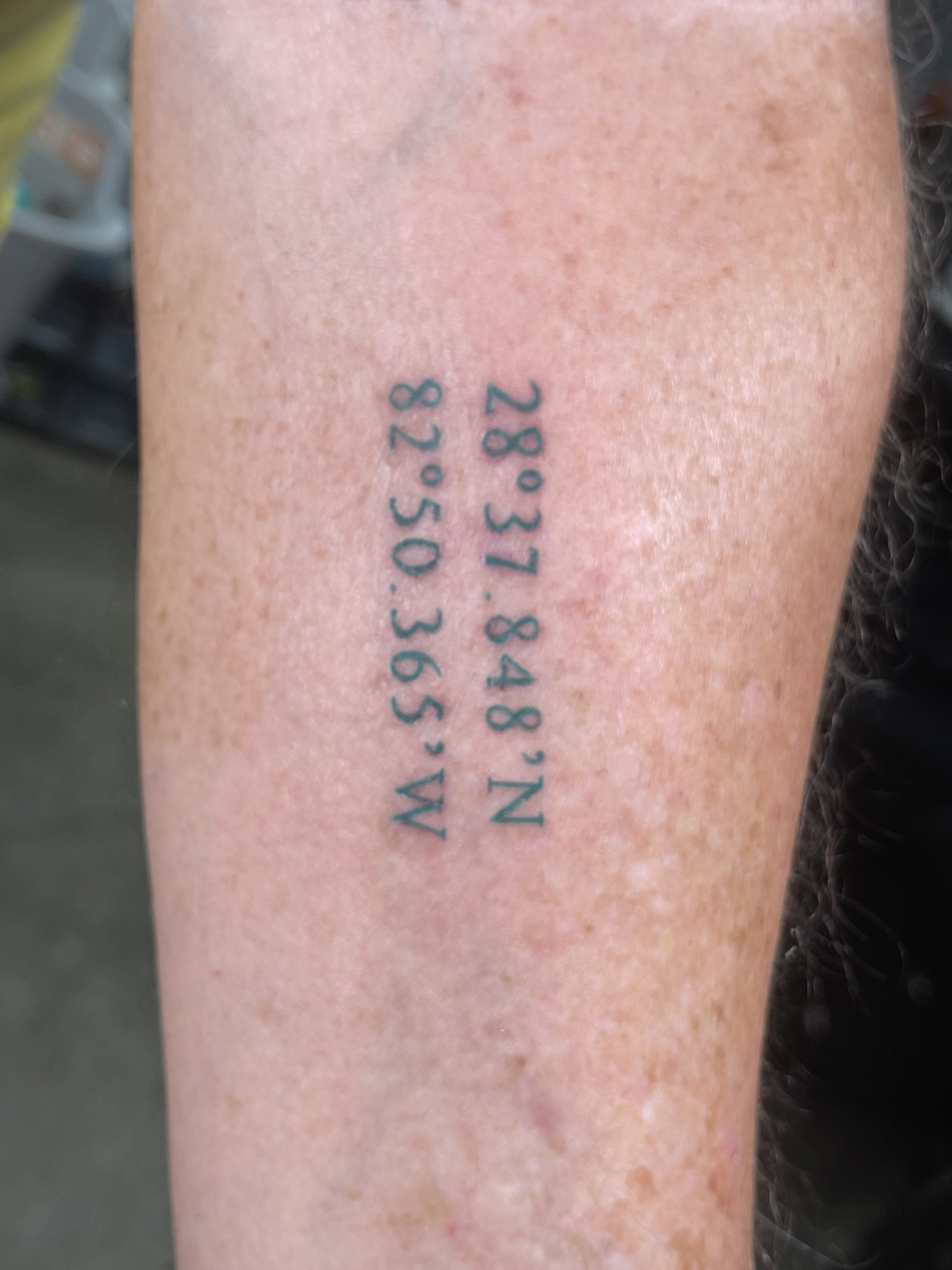 Coordinate tattoo