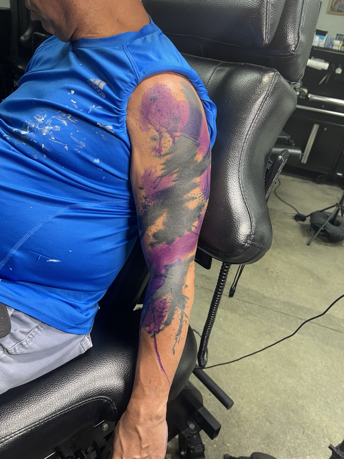 Recovered large arm tattoo still