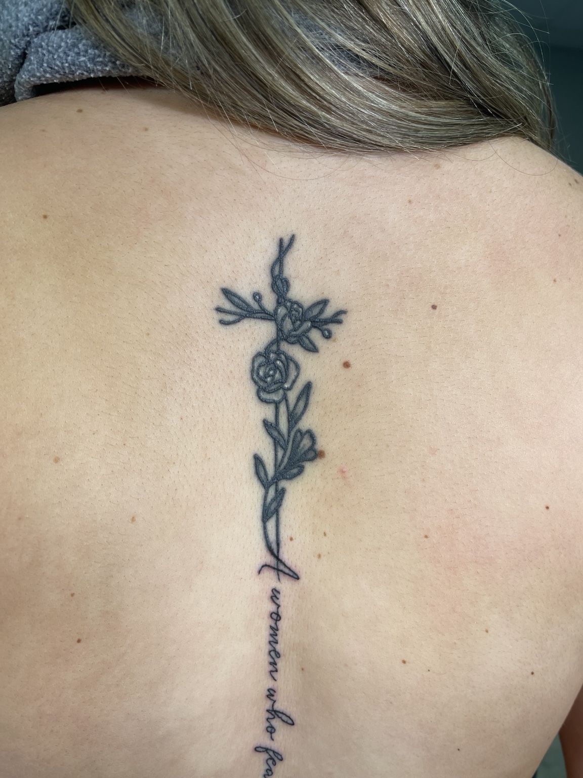 Spine tattoo project detail