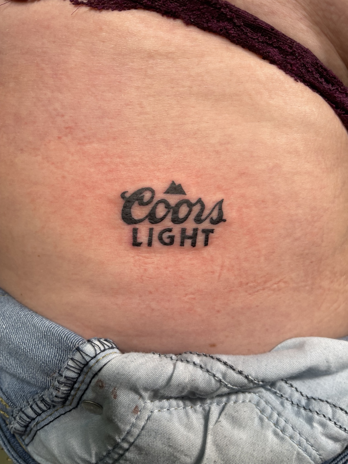 Coors Light tattoo